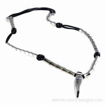 Fashion Necklace with Chrome Plating/Pendant, Made of Zinc-alloy, Unique Jewelry, OEM/ODM Welcomed